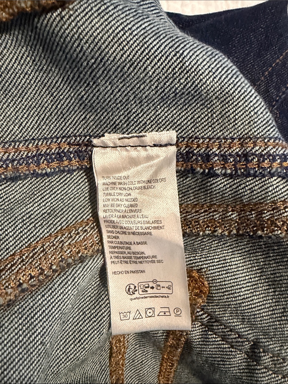 NWOT Pilcro Wanderer Dark Blue Denim Utility Jeans - Picture 5 of 5